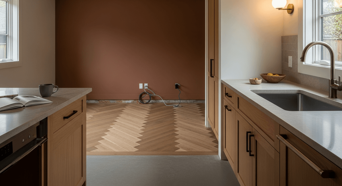 Completed garage conversion ADU in Los Gatos Bay Area with modern exterior and private entrance